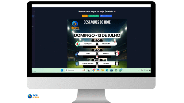 GERADOR DE BANNERS DE JOGOS, FILMES E SERIES